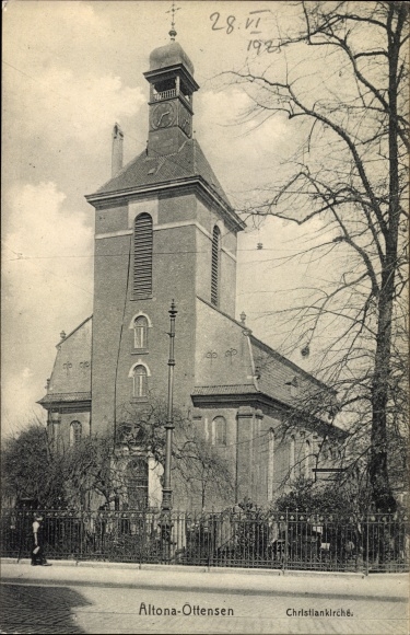 PC Hamburg Altona Ottensen, street view of the Christian Church