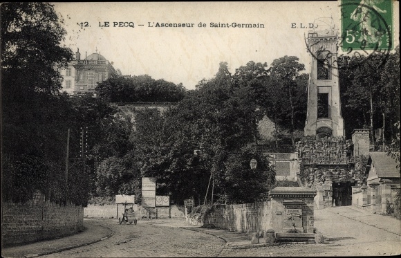 Postcard Le Pecq Yvelines, The Lift of Saint Germain