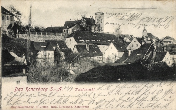 Ak Ronneburg in Thüringen, totaaloverzicht