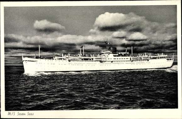 Postcard Steamboat MS Seven Seas, Europa Canada Line