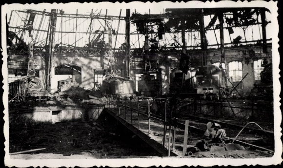 Foto Noisy le Sec Seine Saint Denis, Bombardements 1944, la Gare, Kriegszerstörungen, II WK