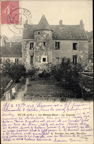 Ak Gif Essonne, La Maison Basse, La Tourelle