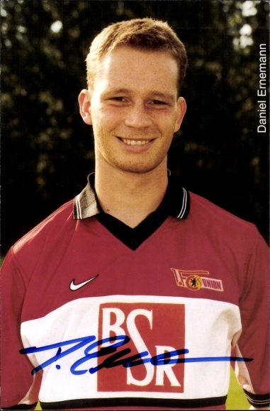 Autogrammkarte Fußballer Daniel Ememann, 1. FC Union Berlin, Autogramm