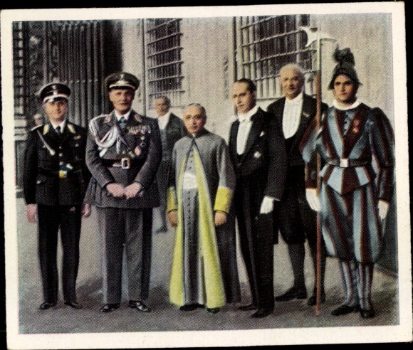 Obraz kolekcjonerski Okres powojenny nr 211, kwiecień 1933, niemieccy mężowie stanu w Rzymie, Göring, Watykan