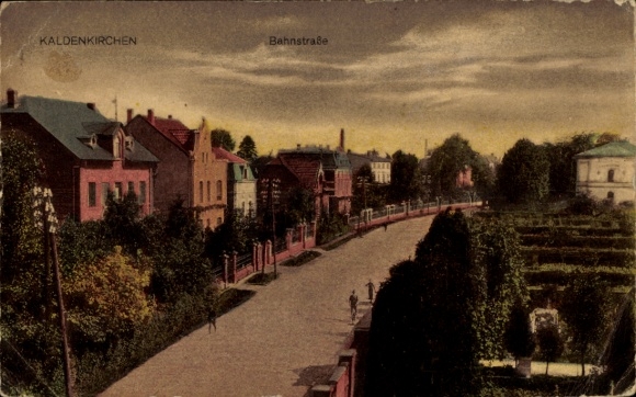 Postcard Kaldenkirchen Nettetal on the Lower Rhine, Bahnstraße