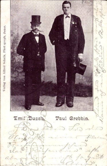 Postcard Emil Busch, Paul Grebbin, portrait