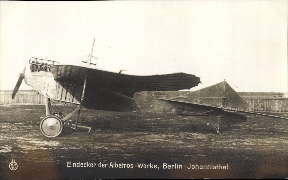 PC Berlin Treptow Johannisthal, airfield, monoplane of the Albatros works