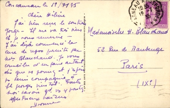 Postcard Concarneau Finistère, Belfry, Harbour