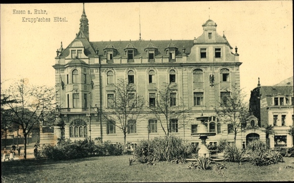 Postcard Essen in the Ruhr area, Kruppsches Hotel