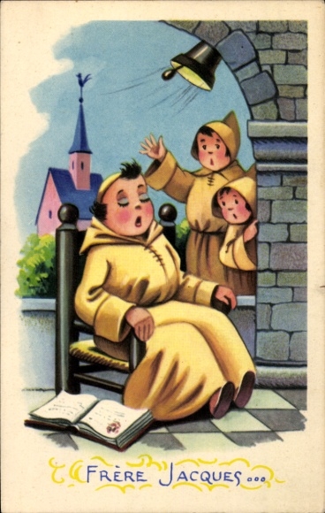 Song Postcard Frere Jacques