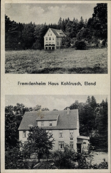 Ak Elend Oberharz am Brocken, Fremdenheim Haus Kohlrusch