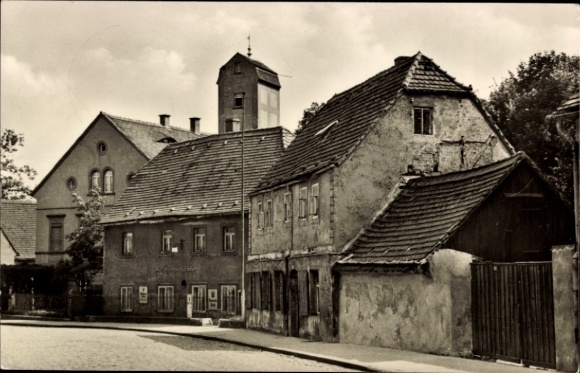 Ak Riesa an der Elbe Sachsen, Häuser