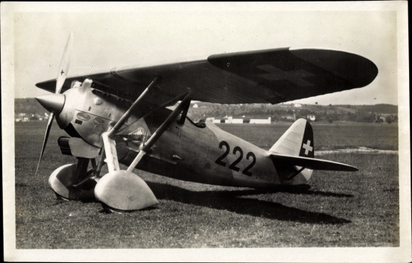 PC Swiss military aircraft, Dewoitinie D 27, 222, Swiss Air Force