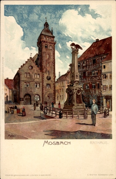Artysta lito Mosbach am Odenwald Baden, Ratusz