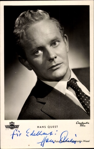 Postcard actor Hans Quest in the film The Holy Lie, Berolina, Constantin Film