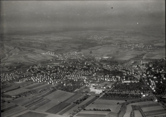 Ak Herrenberg in Württemberg,  ein Luftbild.