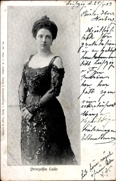 Ak Prinzessin Luise von Österreich Toskana, Portrait