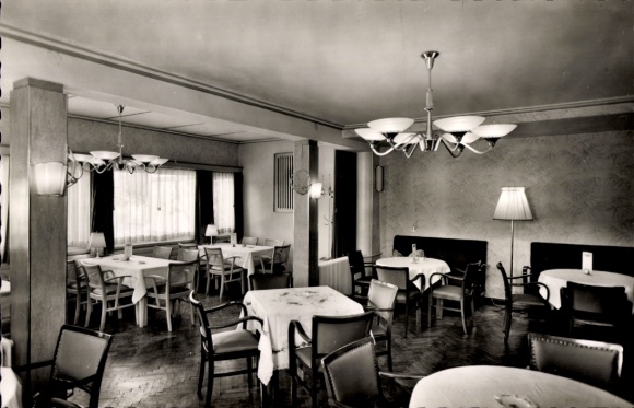 Ak Bad Lauterberg in de Harz, Hotel Schützenhaus, binnenaanzicht