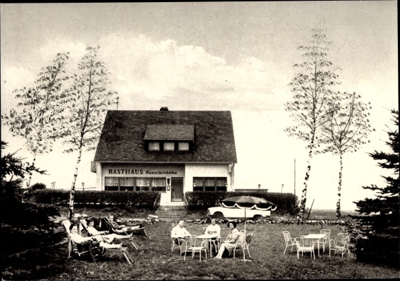 Ak Belg Rijnland-Palts, Rathaus Pension Hunsrückhöhe