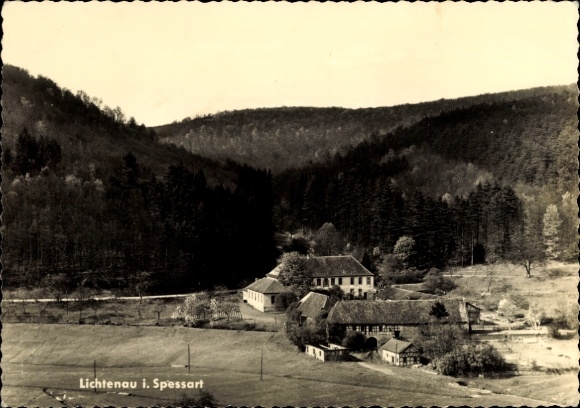 Postcard Lichtenau Rothenbuch in Spessart, partial view