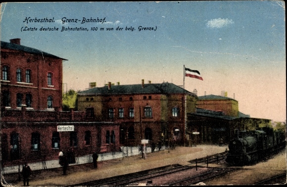 PC Herbesthal Lontzen Wallonia Liège, border station, track view
