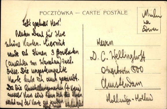 Postcard Warszawa Warsaw Poland, Krakowskie-Przedmiescie