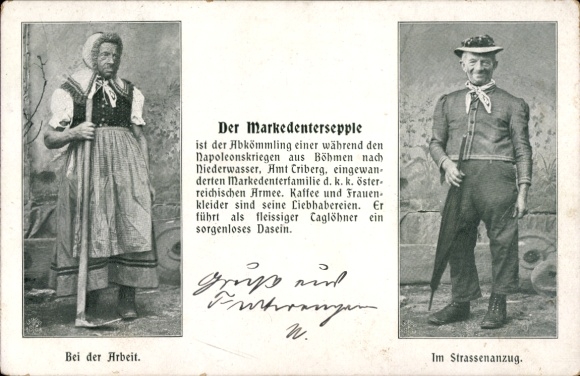 Ak Schwarzwald, Der Markedentersepple, Bei der Arbeit, im Straßenanzug
