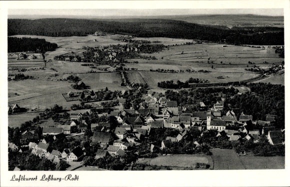 Ak Rodt Loßburg im Schwarzwald, Fliegeraufnahme