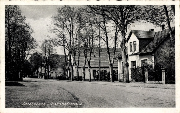 Postcard Ottersberg in Lower Saxony, Bahnhofstraße