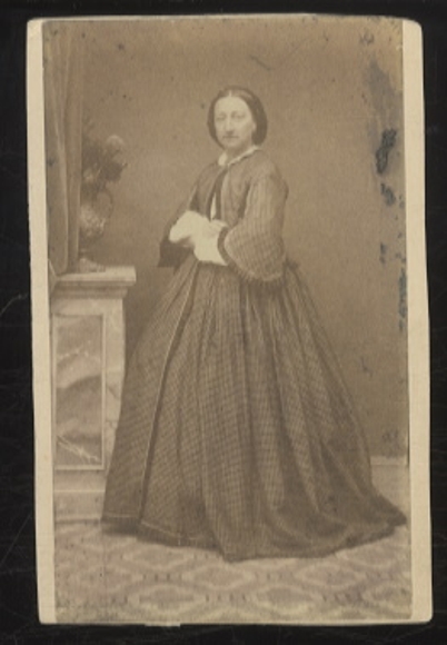 CdV Portrait Herzogin Alexandrine von Sachsen-Coburg-Gotha, geb. von Baden