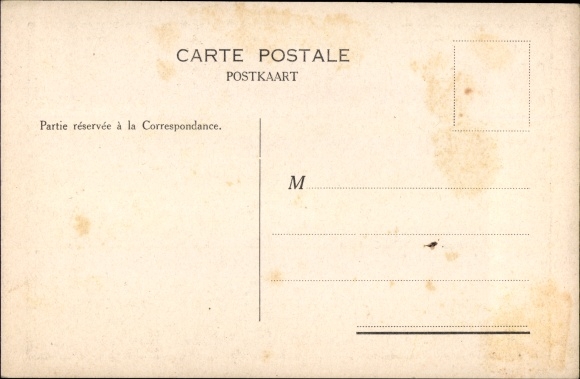 Postcard The Belgian Union, Anonymous Fire Insurance Company