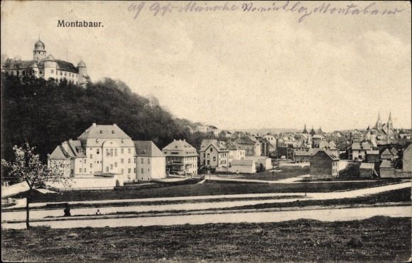 Ak Montabaur im Westerwaldkreis, Schloss, Ortschaft