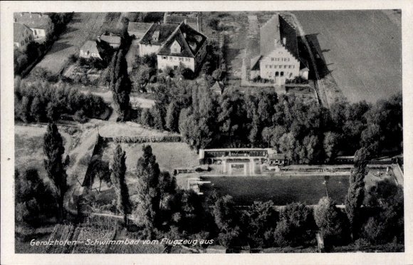 Ak Gerolzhofen in Unterfranken, Fliegeraufnahme