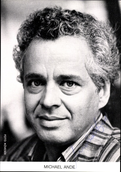 KP aktor Michael Ande, portret, autograf
