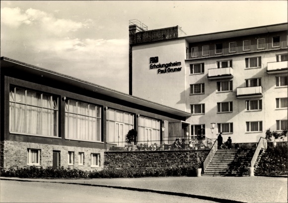 Postcard Rauschenbach Cämmerswalde Neuhausen in the Ore Mountains, FDGB convalescent home Paul Gruner