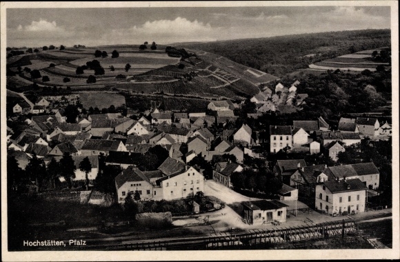 Postcard Hochstätten in Rhineland-Palatinate, view of the place