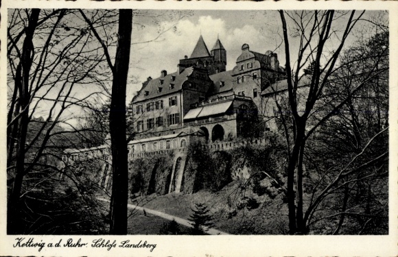 Postcard Ratingen North Rhine Westphalia, Landsberg Castle near Kettwig