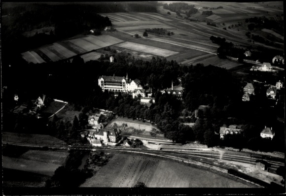 Ak Bad Berka in Thüringen, Blick auf  ein Luftbild.