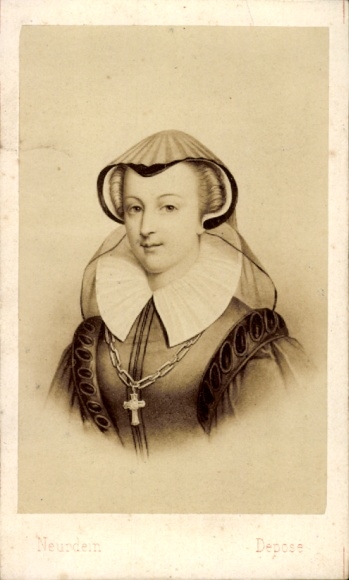 Carte de Visite Maria Stuart, Königin von Schottland und Frankreich