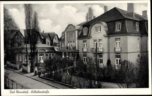 Postcard Bad Nenndorf on the Weser, Wilhelmstrasse