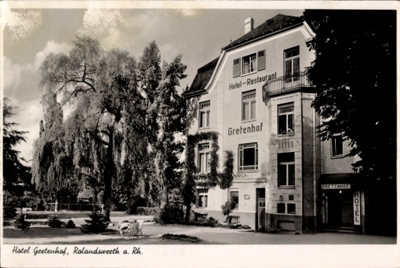 Ak Rolandswerth Remagen am Rhein, Hotel Gretenhof