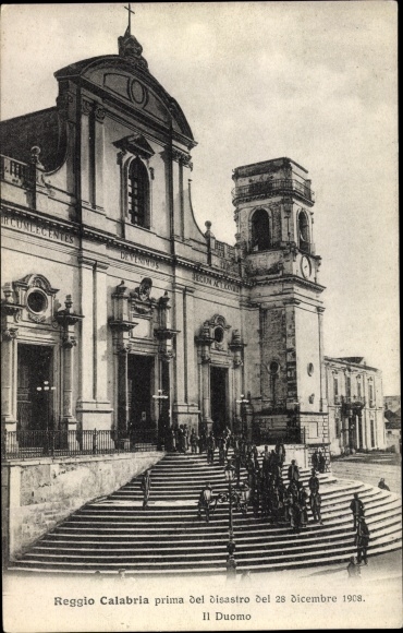 Ak Reggio Calabria, primo del disastro del 28 dicembre 1908, Il Duomo