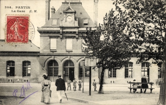 Ak Pantin Seine Saint Denis, La Gare