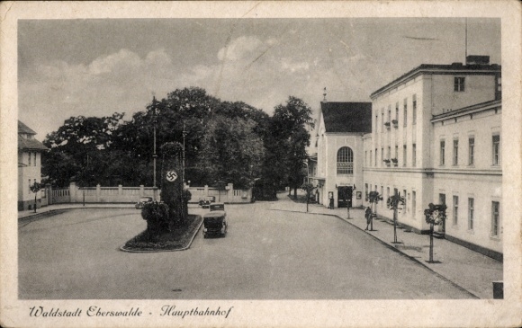 Ak Eberswalde im Kreis Barnim, Hauptbahnhof