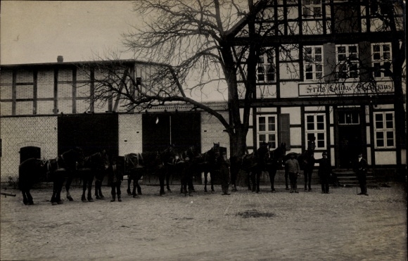 Postcard Bad Bodenteich in the Lüneburg Heath, inn, half-timbered house