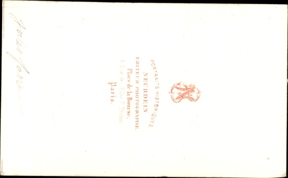 Carte de Visite francuski minister spraw zagranicznych Jules Favre, 1870 - 1871