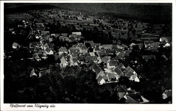 Pfaffenrot Marxzell Baden Württemberg, aerial photograph