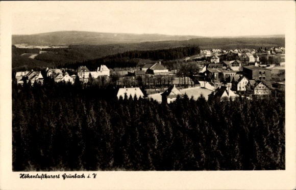 PC Grünbach im Vogtland, town view