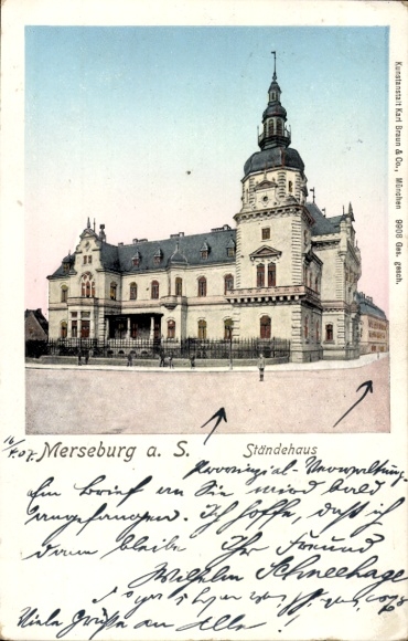 Ak Merseburg an der Saale, Ständehaus