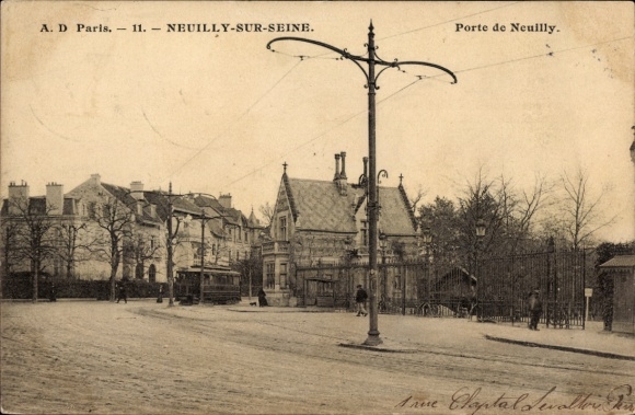 Ak Neuilly sur Seine Hauts de Seine, Porte de Neuilly